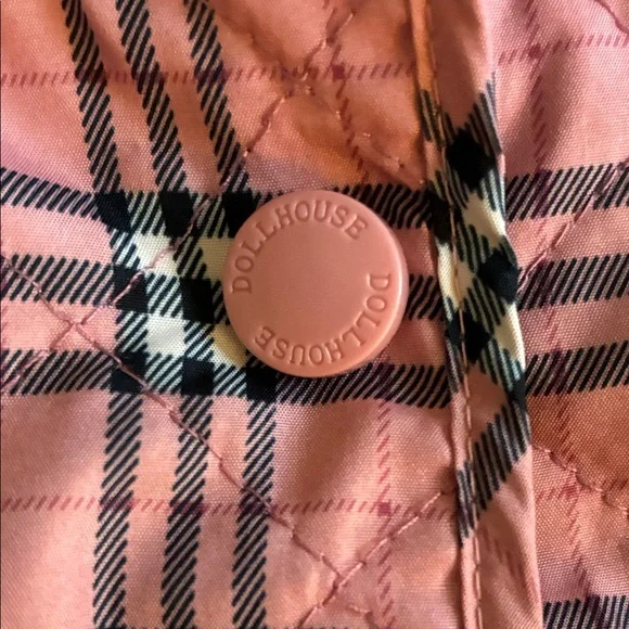 Dollhouse Pink Plaid Kids Jacket - Picture 4 of 8